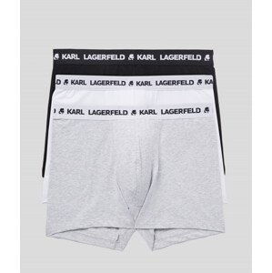 Spodní prádlo karl lagerfeld logo trunks set 3-pack šedá xs