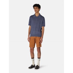 Šortky trussardi trousers aviator short microarmour hnědá 50