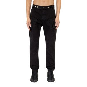 Kalhoty diesel p-joffe trousers černá 34