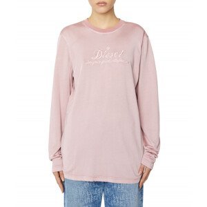 Tričko diesel t-diegory-ls t-shirt růžová s