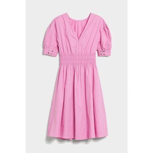 Šaty karl lagerfeld cotton dress růžová 38