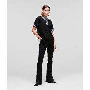 Tričko karl lagerfeld boucle polo černá xl