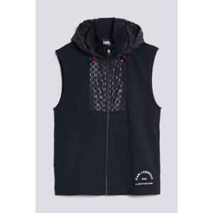 Vesta karl lagerfeld rsg monogram slvless zip thru černá m