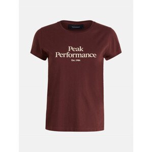 Tričko peak performance w original tee hnědá s