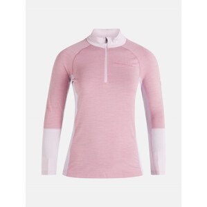 Termo prádlo peak performance w magic half zip růžová xl