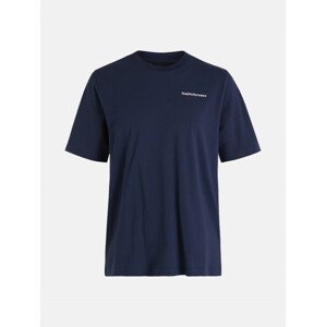 Tričko peak performance m r&d print t-shirt modrá s