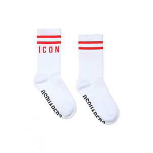 Ponožky dsquared2 icon socks červená 1