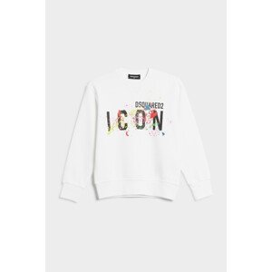 Mikina dsquared2 cool fit-icon sweat-shirt bílá 4y