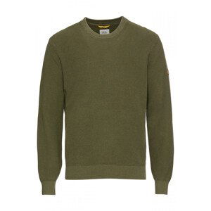 Svetr camel active knit 1/1 crewneck zelená xxxl