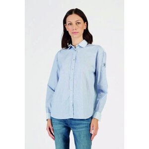 Košile la martina woman shirt l/s striped stretc modrá 4