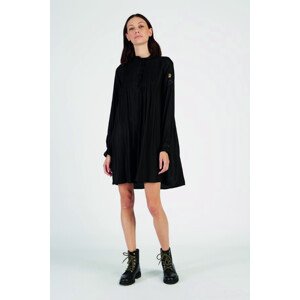 Šaty la martina woman dress l/s viscose satin black