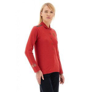 Polokošile la martina woman polo l/s piquet stretch červená 2