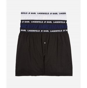 Spodní prádlo karl lagerfeld woven boxer shorts 3-pack různobarevná xs