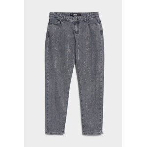 Džíny karl lagerfeld k/sparkle denim pants šedá 25