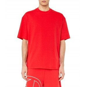 Tričko diesel t-boggy-megoval t-shirt červená xxl