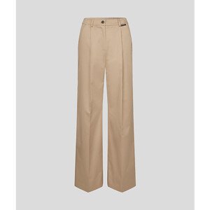 Kalhoty karl lagerfeld casual day pants mid beige