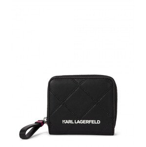 Peněženka karl lagerfeld k/skuare embossed sm zip wlt černá none