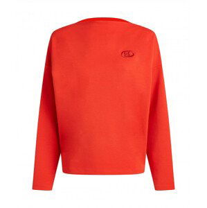 Mikina karl lagerfeld zip detail sweatshirt červená xs