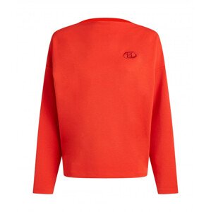 Mikina karl lagerfeld zip detail sweatshirt červená l