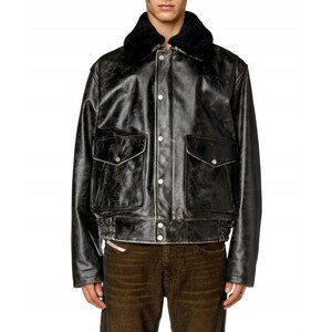 Bunda diesel l-muds-fur jacket černá 48