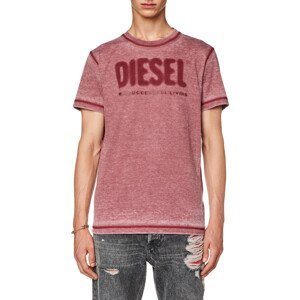 Tričko diesel t-diegor-l1 t-shirt červená s
