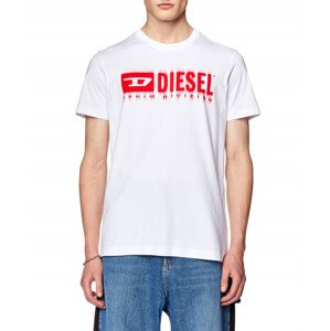 Tričko diesel t-diegor-l6 t-shirt bílá xs