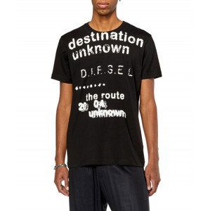 Tričko diesel t-diegor-k63 t-shirt černá s