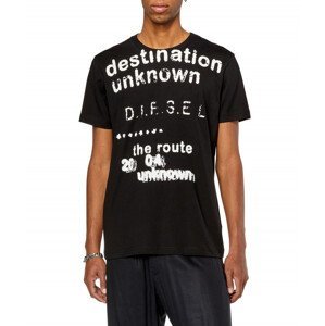 Tričko diesel t-diegor-k63 t-shirt černá xl