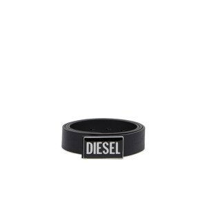 Opasek diesel diesel logo b-glossy belt černá 95