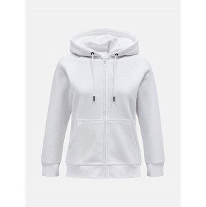 Mikina peak performance w original small logo zip bílá s