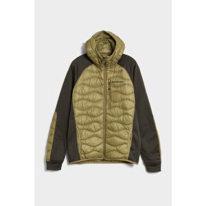 Bunda peak performance m helium down hybrid hood zelená xxl