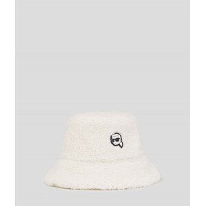 Klobouk karl lagerfeld k/ikonik 2.0 shear bucket hat bílá none