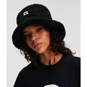 Klobouk karl lagerfeld k/ikonik 2.0 shear bucket hat černá none