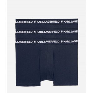 Spodní prádlo karl lagerfeld logo trunk set 3-pack modrá xl