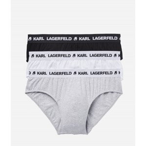 Spodní prádlo karl lagerfeld logo briefs set 3-pack různobarevná l