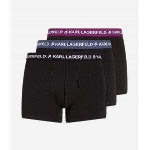 Spodní prádlo karl lagerfeld logo trunk multiband 3-pack černá s