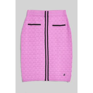 Sukně karl lagerfeld textured classic knit skirt růžová xl