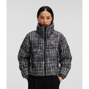 Bunda karl lagerfeld boucle puffer jacket černá xs