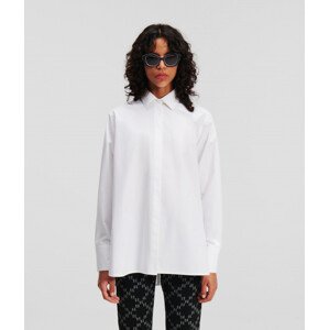 Košile karl lagerfeld button opening classic shirt bílá 46