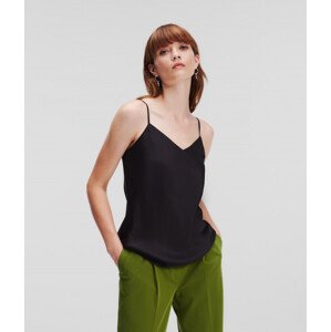 Halenka karl lagerfeld silky camisole černá m