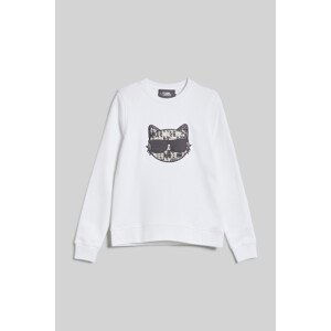 Mikina karl lagerfeld boucle choupette sweatshirt bílá xl