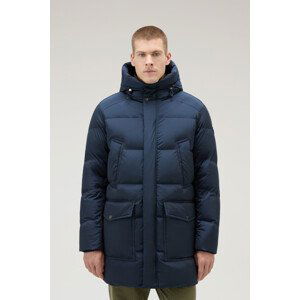 Bunda woolrich premium down parka modrá m