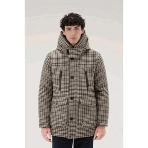 Bunda woolrich wool arctic parka hnědá m