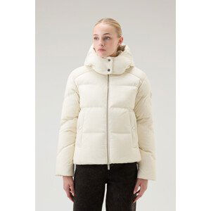 Bunda woolrich alsea short down puffer jacket bílá xs