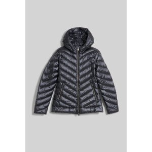 Bunda woolrich chevron quilted hooded jacket černá m