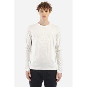 Tričko la martina man t-shirt l/s peached cotton bílá m