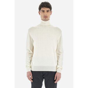 Svetr la martina man tricot turtle neck bílá l