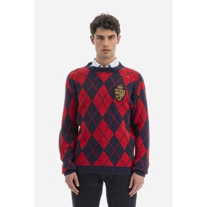 Svetr la martina man sweater crew neck merino b modrá s