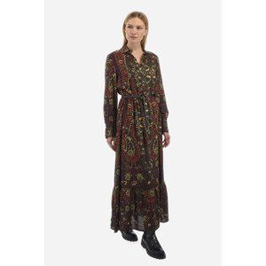 Šaty la martina woman dress l/s printed viscos červená 4