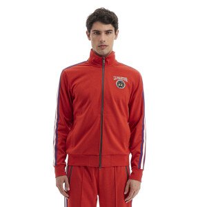 Mikina la martina man full zip interlock fleece červená m